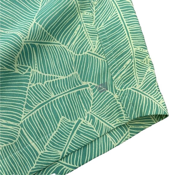 Mack Weldon Swim Trunks Shorts Men Size XXL 2XL Succulent Tropic Green 6" Inseam - Picture 2 of 5